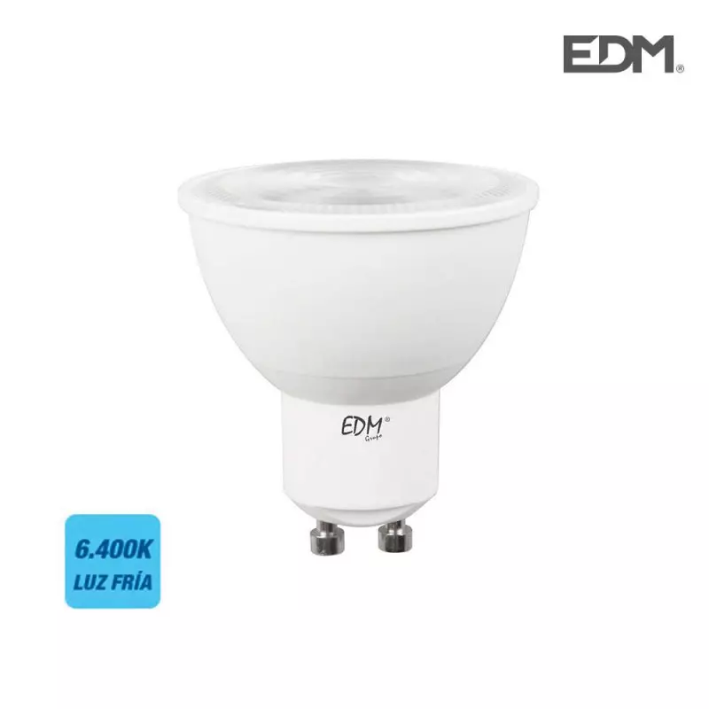 Spot LED GU10 7W Dicroïque équivalent à 50W - Blanc du Jour 6400K