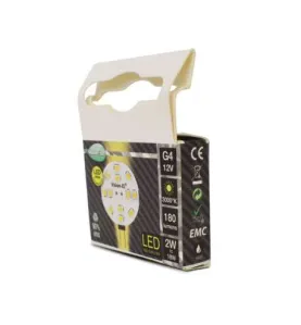 Ampoule LED SMD G4 2W 160lm 300° Ø20mmx33mm IP20 - Blanc Chaud 3000K