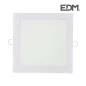 Downlight LED 20W carré 22cm Chromé - Blanc Naturel 4000K