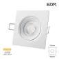 Downlight LED 5W carré 110mm Blanc - Blanc Naturel 3200K