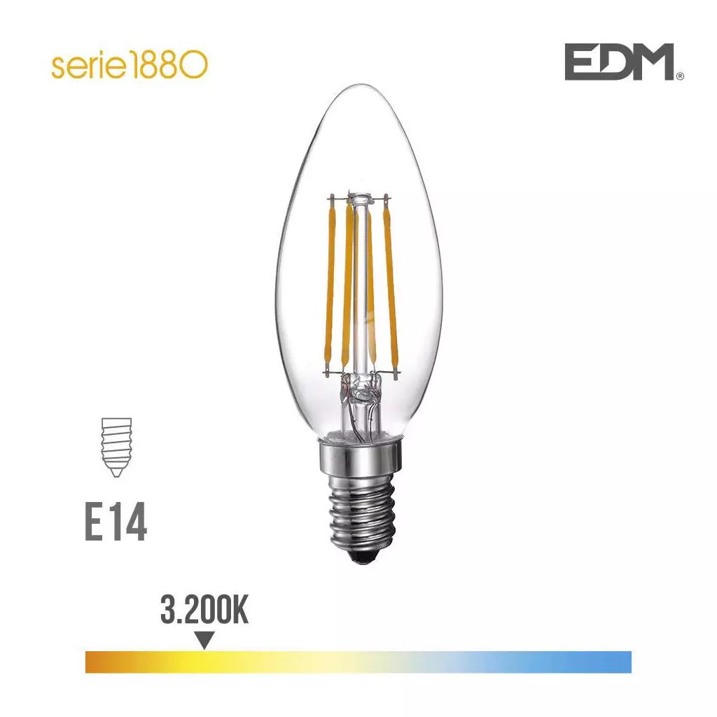 Auting E14 Ampoules LED 4W, Ampoule E14 2700k Blanc Chaud
