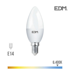 Ampoule LED E14 5W Flamme équivalent à 35W - Blanc du Jour 6400K