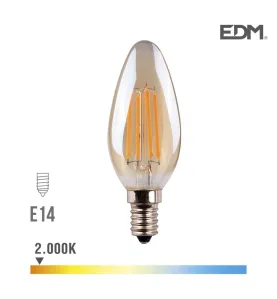 Ampoule LED E14 4,5W Bougie équivalent à 30W - Blanc Chaud 2000K