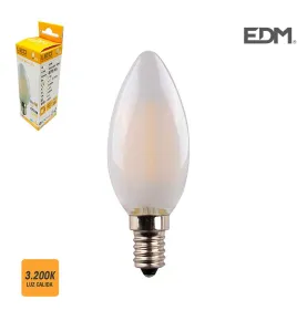 Ampoule LED E14 4,5W Bougie équivalent à 30W - Blanc Chaud 3200K