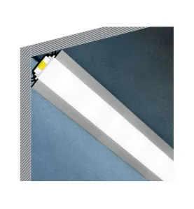 Profilé Angle 45° Aluminium Anodisé 1m pour Ruban LED 10mm