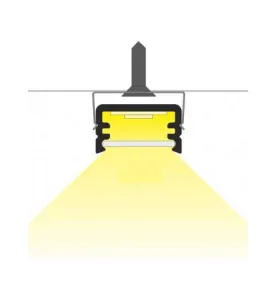 Profilé Fin Aluminium Anodisé 2m pour Ruban LED 8mm