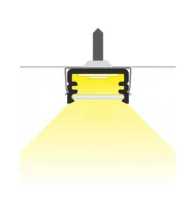 Profilé Fin Aluminium Anodisé 2m pour Ruban LED 8mm