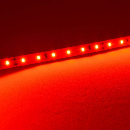 Tesfish Ruban LED 12V, Bande LED Rouge 5M 5054 IP20 120 LEDs/M