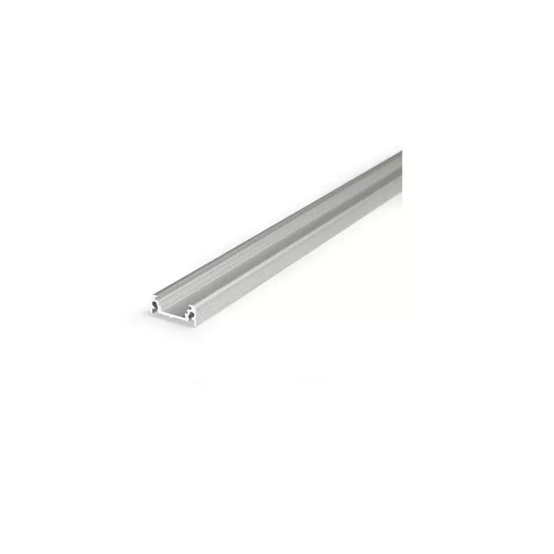 Profilé Plat Aluminium Anodisé 1m pour Ruban LED 10mm