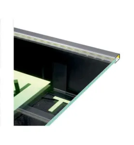 Profilé Glass Line Aluminium Anodisé 2m pour Ruban LED 14mm