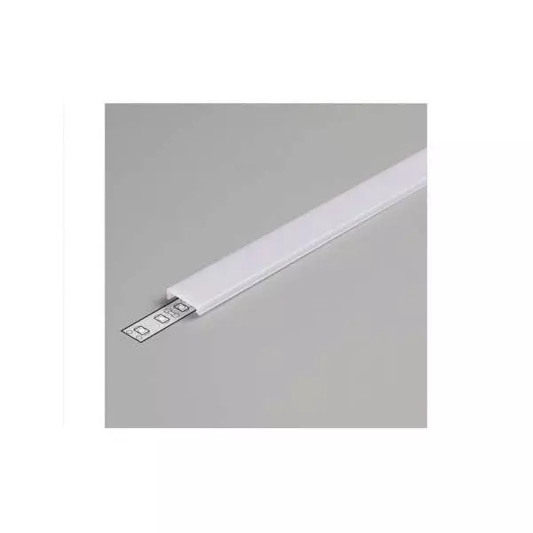 Diffuseur Clip Profile 15.4mm Blanc 2m pour bandeaux LED