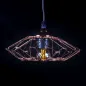 Suspension Luminaire Multiformes Rose E27 Diamètre 285mm avec Câble 1,1m réglable - Suspension d'éclairage intérieur