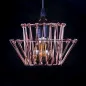 Suspension Luminaire Multiformes Rose E27 Diamètre 350mm avec Câble 1,1m réglable - Suspension d'éclairage intérieur