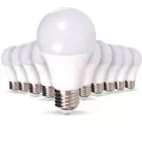 Lot de 10 Ampoules E27 15W A65 Équivalent 100W - Blanc Chaud 2700K