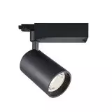 Spot LED sur Rail 35W COB Noir 24° 3850lm Triphasé - Blanc Chaud 3000K