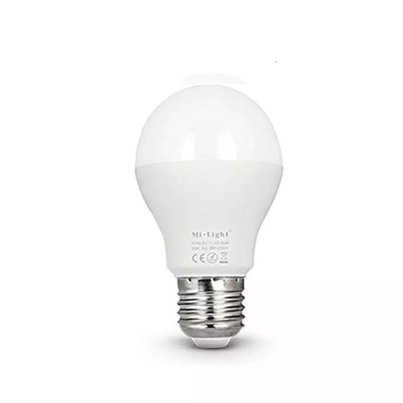 Ampoule LED E27 6W 500lm 220° Ø57mm RF 2.4GHz - CCT 2700K-6500K 017