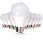 Lot de 50 Ampoules LED E27 9W équivalent 75W - Blanc Chaud 2700K