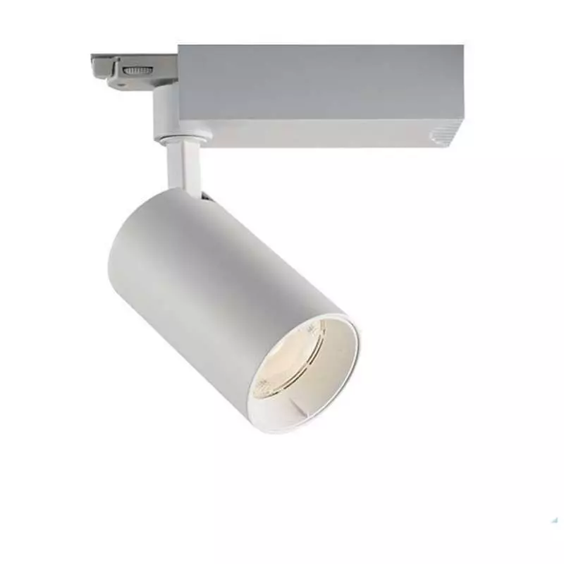 Spot LED Rail 25W COB Blanc 24° 2750lm Triphasé - Blanc Chaud 3000K