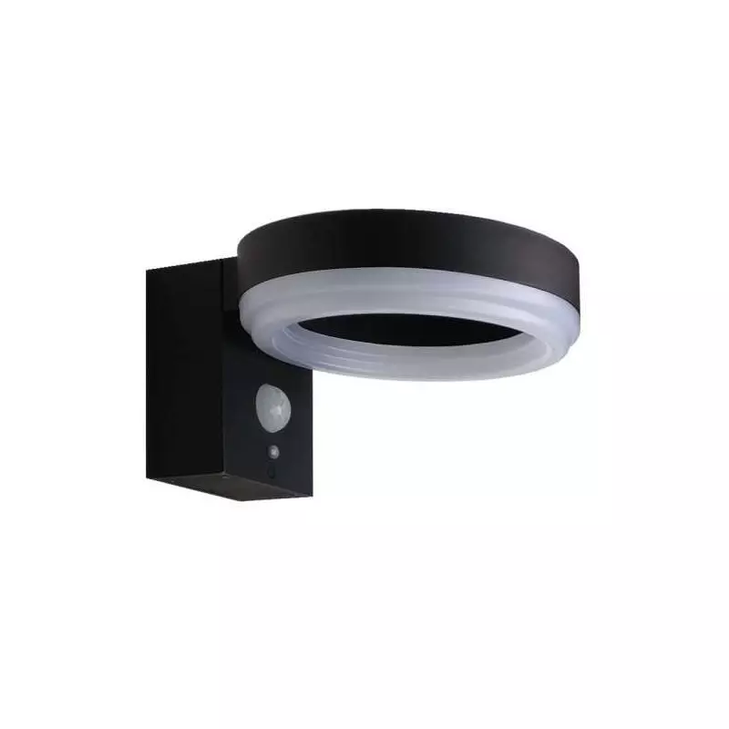 Applique Murale Solaire 6W LED à Détecteur de Présence Noire