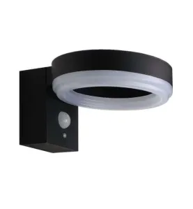 Applique Murale Solaire 6W LED à Détecteur de Présence Noire