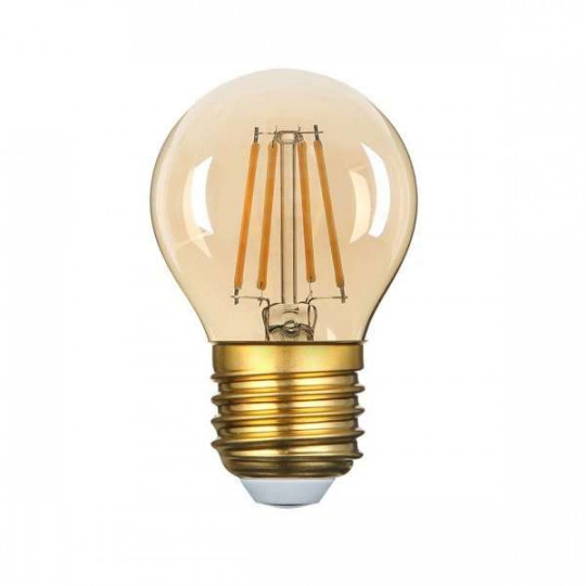 Ampoule LED sphérique 6 watts Ø A60 culot E27 - six filaments LED 12 à 48  Volts