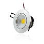 Plafonnier Aluminium Encastrable LED 5W COB - Eclairage 40W Blanc Chaud 2700K