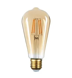 Ampoule LED ST64 Filament 8W Golden Glass Dimmable E27 Blanc Très Chaud 2500K