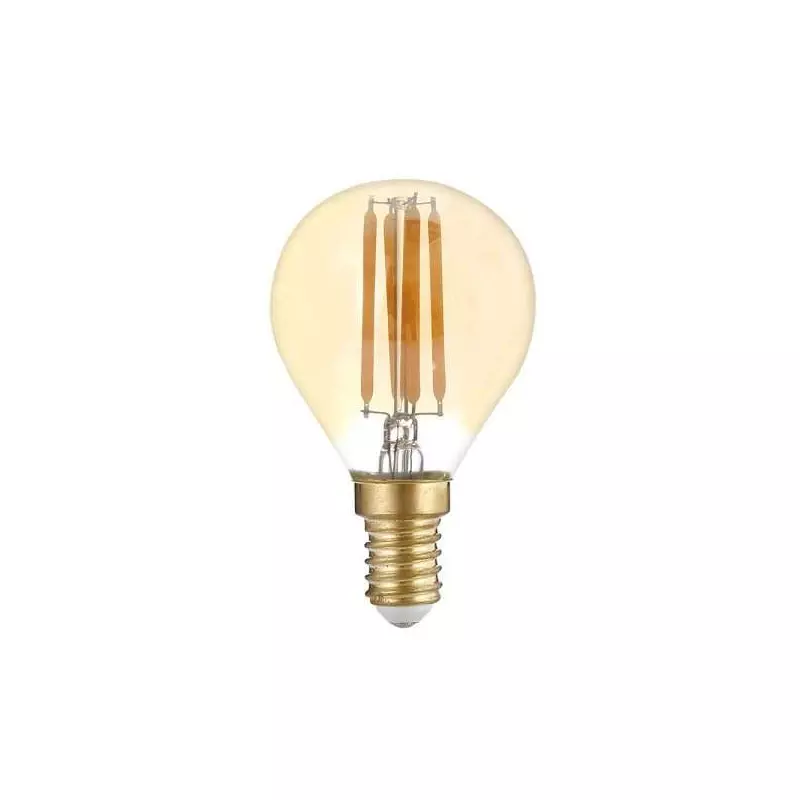 Ampoule LED G45 Filament 4W Golden Glass Dimmable E14 Blanc Très Chaud 2500K