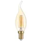 Ampoule LED C35 Flamme Coup de Vent Filament 4W Golden Glass Dimmable E14 Blanc Très Chaud 2500K