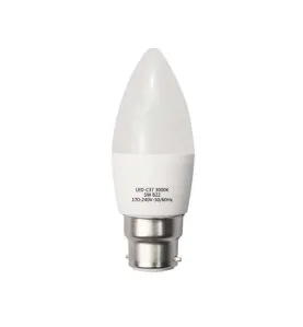 Ampoule LED C35 Type Bougie 6W Dimmable B22 Blanc Chaud 2700K