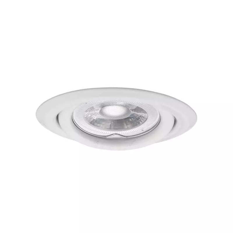 Support Spot Encastrable Rond Orientable 15° ARGUS Blanc