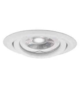 Support Spot Encastrable Rond Orientable 15° ARGUS Blanc