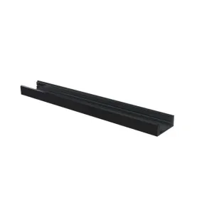 Profilé aluminium noir plat 7mm SL7 - Longueur 1m