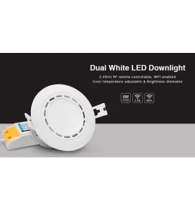 Plafonnier LED 6W - LED blanc chaud + blanc froid Dimmable