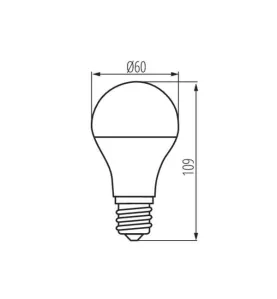 Ampoule LED E27 6,5W équivalent 45W Blanc Neutre 4000K