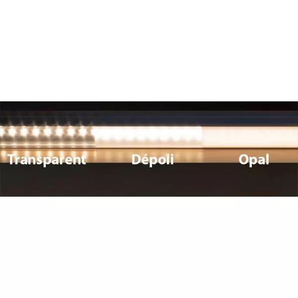 Diffuseur Opal pour profilé aluminium SL et RSL