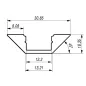 Profilé aluminium angulaire 45° ALU-CORNER - Longueur 1m