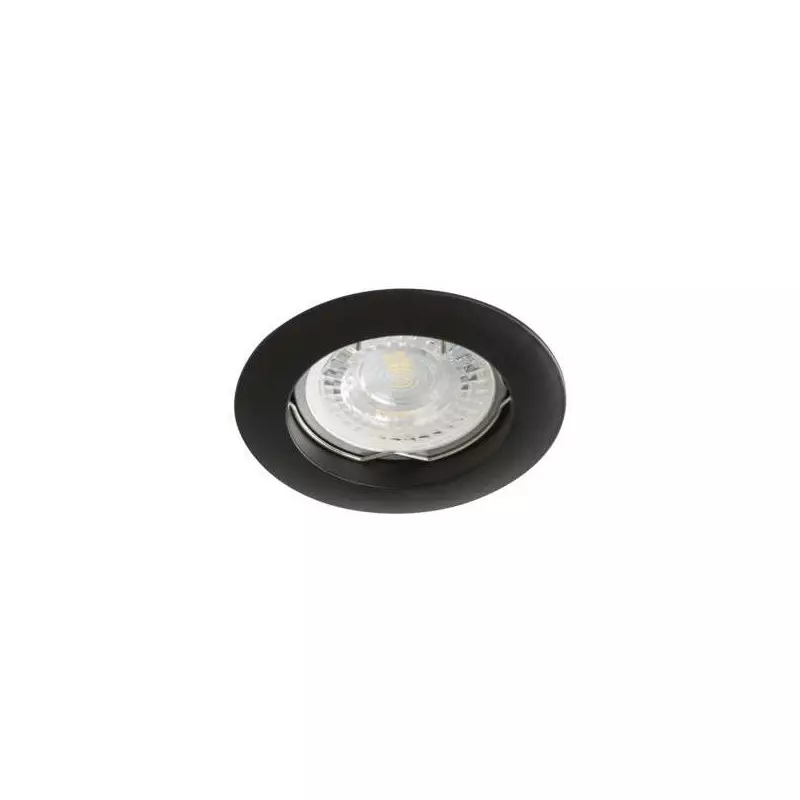 Support Spot Encastrable Rond VIDI Noir Mat