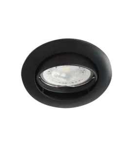 Support Spot Encastrable Rond Orientable VIDI Noir