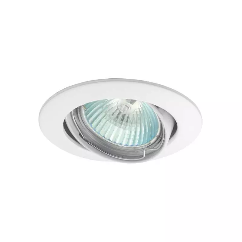 Support Spot Encastrable Rond Orientable VIDI Blanc