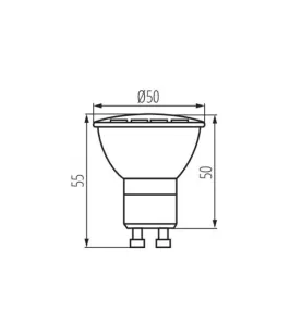 Spot LED GU10 9W grand angle éclairage 66W Blanc TEDI MAXX - Blanc du Jour 6000K