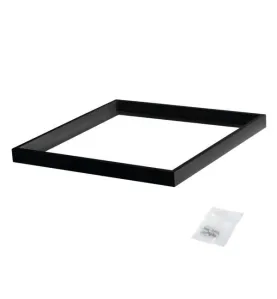 Cadre de Fixation Carré Saillie pour Dalle LED 600x600mm Noir