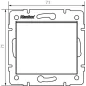 Interrupteur Encastrable Simple LOGI Blanc