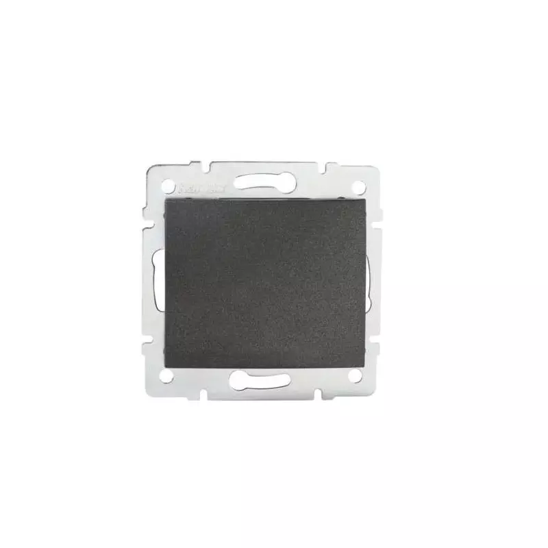 Bouton Poussoir Encastrable Simple LOGI Graphite