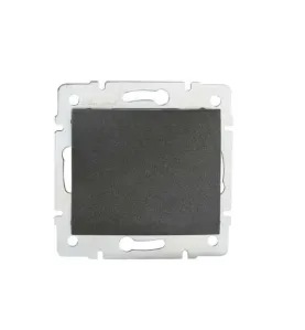 Bouton Poussoir Encastrable Simple LOGI Graphite