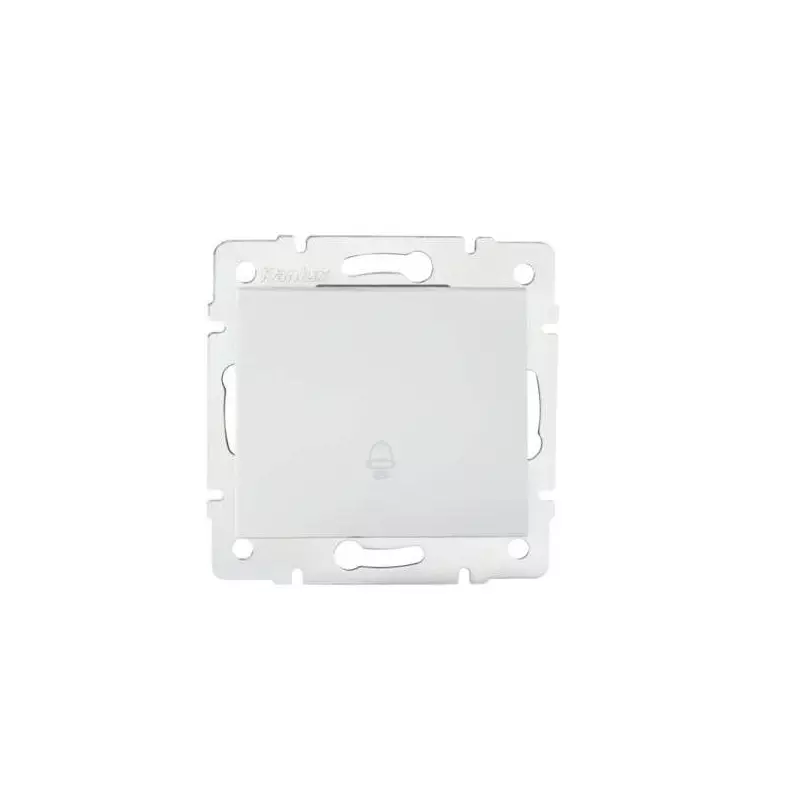 Bouton Poussoir Encastrable pour Sonnette LOGI Blanc