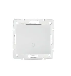 Bouton Poussoir Encastrable pour Sonnette LOGI Blanc