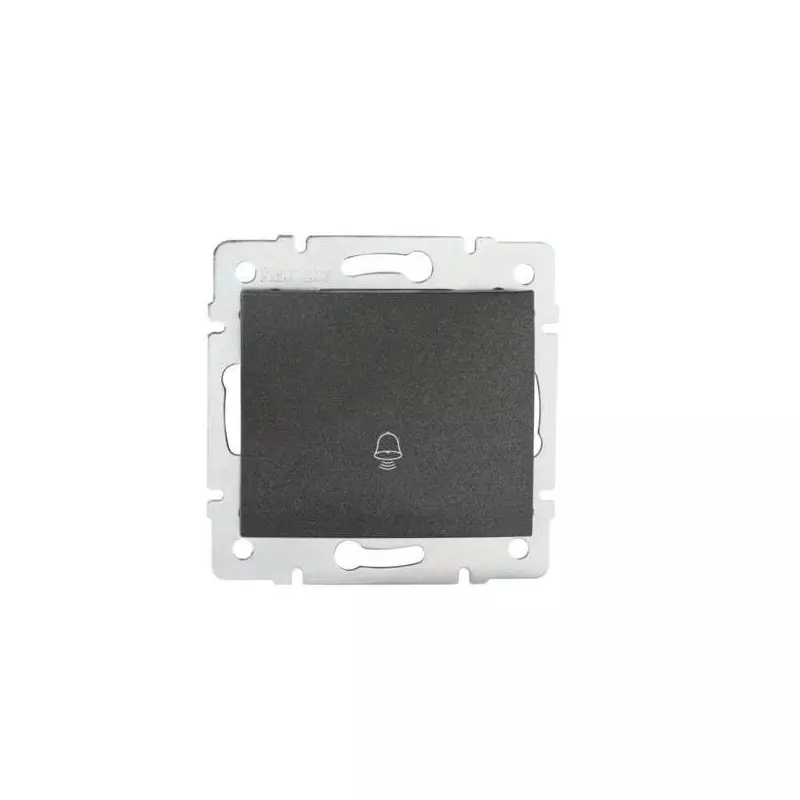 Bouton Poussoir Encastrable pour Sonnette LOGI Graphite