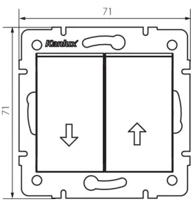 Interrupteur pour Store LOGI Graphite