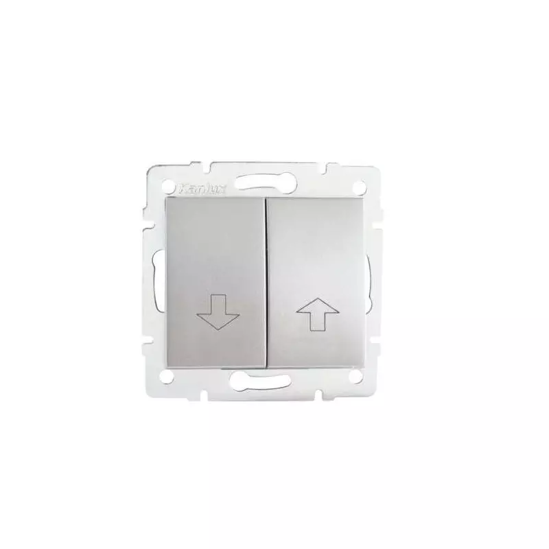 Bouton Poussoir pour Store LOGI Argent